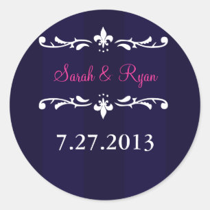 Adesivo marinho azul de pulso de envelope