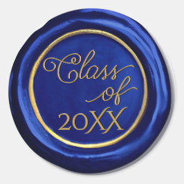 Adesivo Marinho Azul, Dourado Graduação, Vinhetas de cera