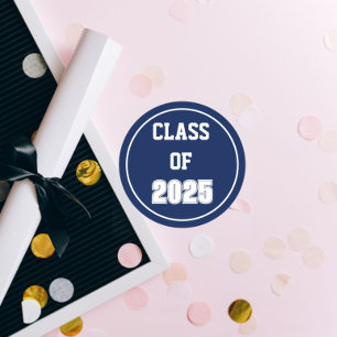 Adesivo Marinho Azul e Branco Colunas Ano de Classe