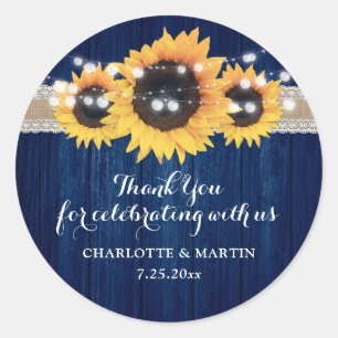 Adesivo Marinho Azul Girassol Madeira Palha Luz Casamento