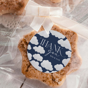 Adesivo Marinho Azul Obrigado Cloud Nove Mínimo