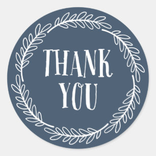 Adesivo Marinho Azul, Rua Brilhante Obrigado Stickers