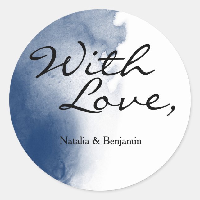 Adesivo Marinho Azul - Vinheta do Cartão de Brushsalvaguar (Frente)