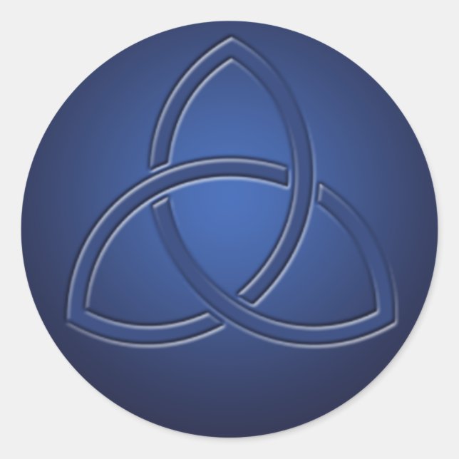 Adesivo Marinho Blue Celtic Love Knot Wedker (Frente)