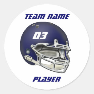 Adesivo Marinho Blue Football Helmet Sticker