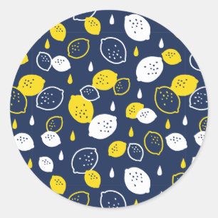 Adesivo Marinho Blue Lemon Art - Refrescando o Citrus Desi