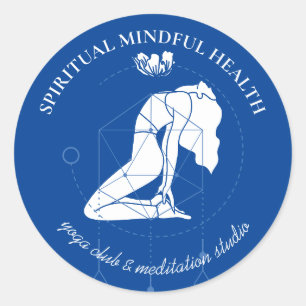 Adesivo Marinho Blue Meditation Chakra Yoga Instrutor