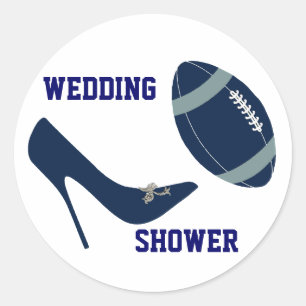 Adesivo Marinho Blue & White Futebol Themed Envelope Seal