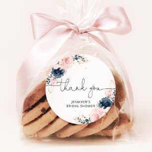 Adesivo Marinho Blush floral chá de panela