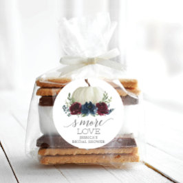 Adesivo Marinho Borgonha Pumpkin S'More Love - Favor Stick