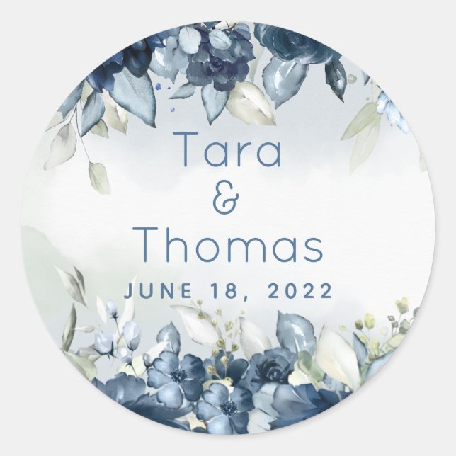 Adesivo Marinho Cascading Rosas Peonies Greenery Casamento (Frente)