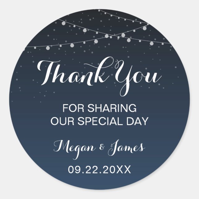 Adesivo Marinho Celestial Blue Starry Night Wedor (Frente)