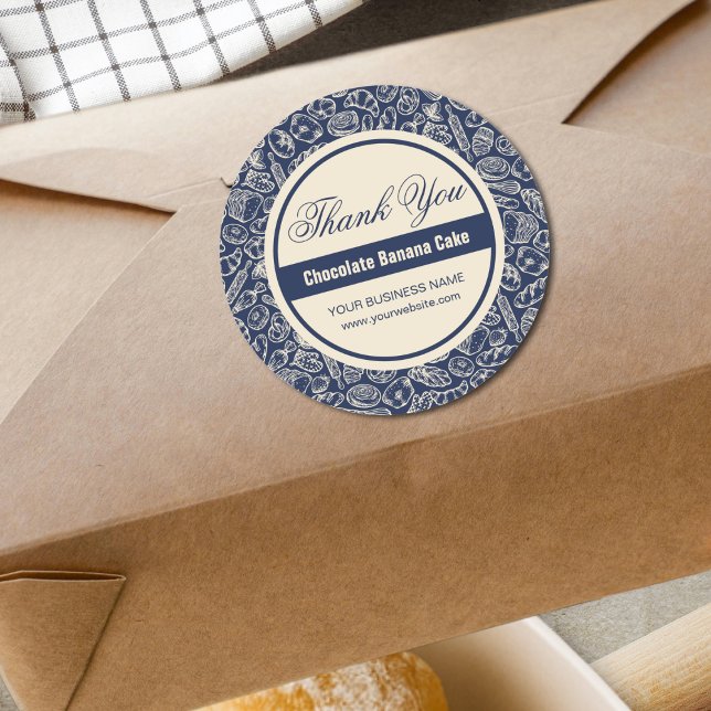 Adesivo Marinho Clássico Elegante Azul Pelado Com Amor (Criador carregado)