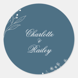 Adesivo Marinho Corner Floral Boho Wedding