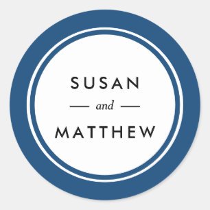 Adesivo Marinho de borda espessa clássico personalizado a