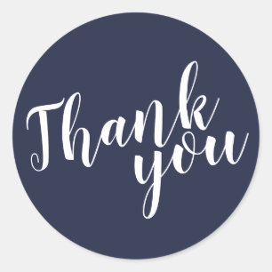 Adesivo Marinho De Escrita Moderna, Azul Casamento, Favor 