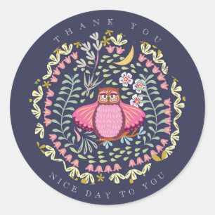 Adesivo Marinho do Owl Folk