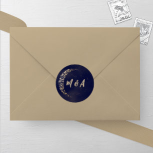 Adesivo Marinho e Dourada Lua e Casamento Traseiro