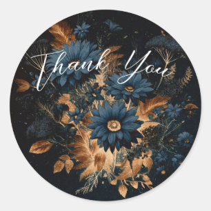 Adesivo Marinho Escuro Casamento Russo Azul e Dourado Glam