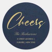 MARINHO FAUX DOURADO ENDEREÇO DE CHEERS DE CALLIGR