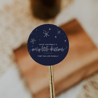 Adesivo Marinho Floco de Neve Natal