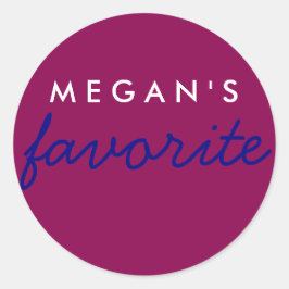 Adesivo Marinho magenta favorito Maroon azul personalizado