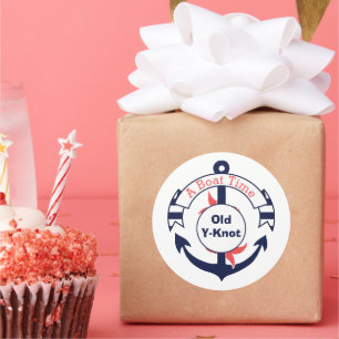 Adesivo Marinho Náutico Blue Anchor New Boat Congratulo