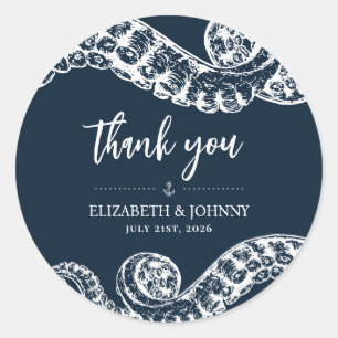 Adesivo Marinho Náutico Octopus Favor de Presente