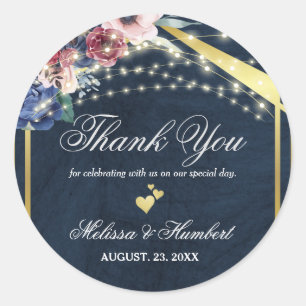 Adesivo Marinho Russo Azul Borgonha Luzes de Cordas de Bor