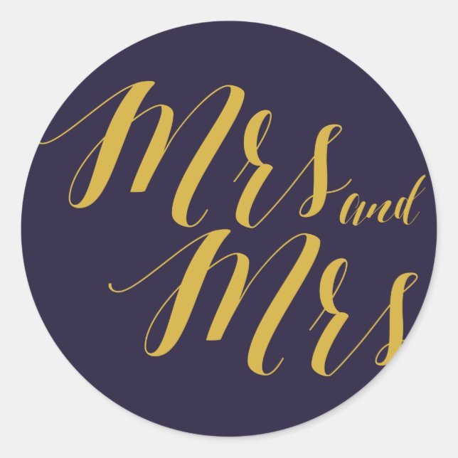 Adesivo Marinho Rustic Chic Lesbian Sticker Round (Frente)