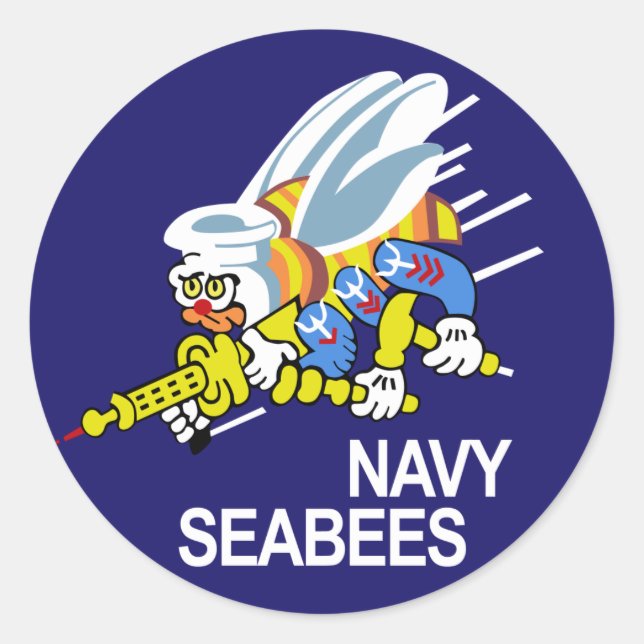 Adesivo Marinho Seabees (Frente)