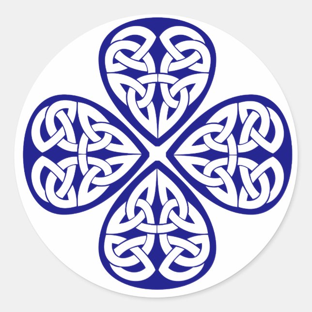 Adesivo marinho shamrock celta knot (Frente)