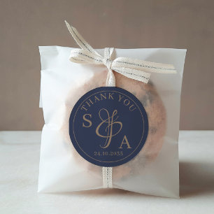 Adesivo Marinho Simples Moderno e Favor de Casamento Doura