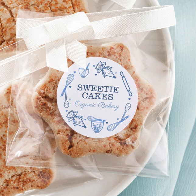 Adesivo Marinho Utensil de Baas e Cozinhar Azul e Branco (Criador carregado)