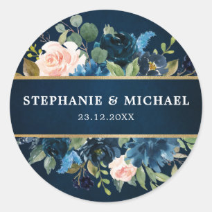 Adesivo Marinho Vermelho Floral Russo Boho Obrigado