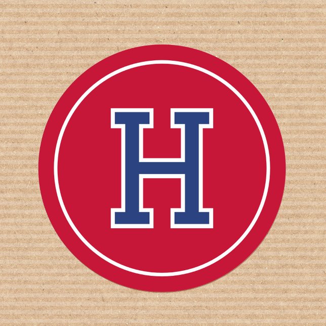 Adesivo Marinho Vermelho para Imagens Retroativas do Monog (Criador carregado)