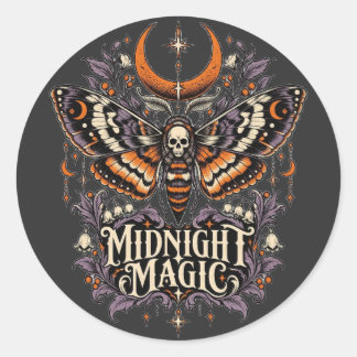 Adesivo Mariposa Cabeça de Morte Magia da Meia-Noite