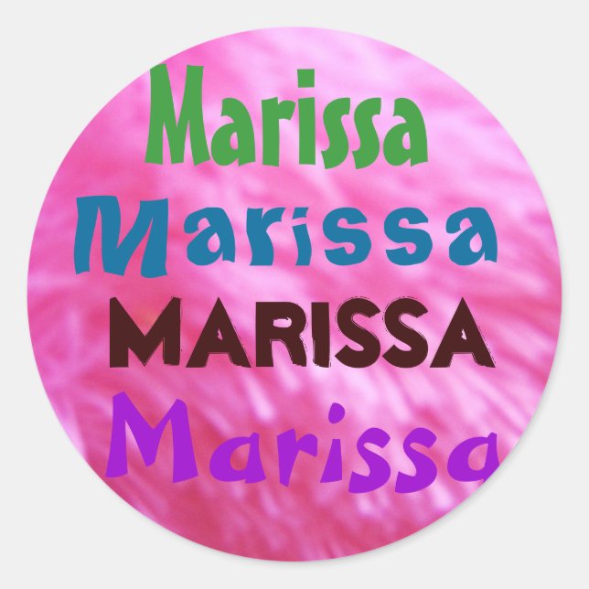 Adesivo Marissa name sticker (Frente)