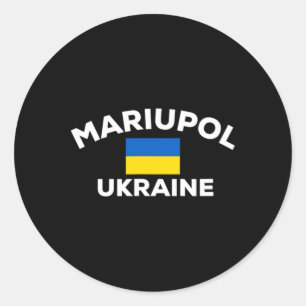 Adesivo Mariupol Ucrânia Bandeira Ucraniana Cidade