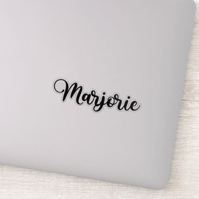 Adesivo Marjorie Name - Caligrafia manuscrita (Detalhe)