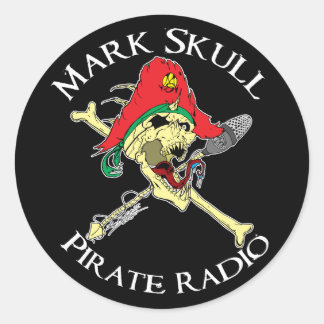 Adesivo Mark Skull Pirate Radio Sticker