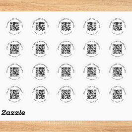 Adesivo Marketing de Código QR Personalizado Simples