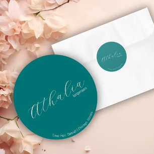 Adesivo Marketing de Estilista de Cabelo Moderno Estética 