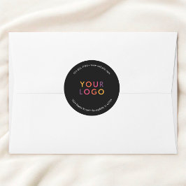 Adesivo Marketing de logotipo de produto comercial preto