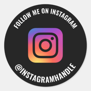 Adesivo marketing de mídia social de logotipo do Instagra