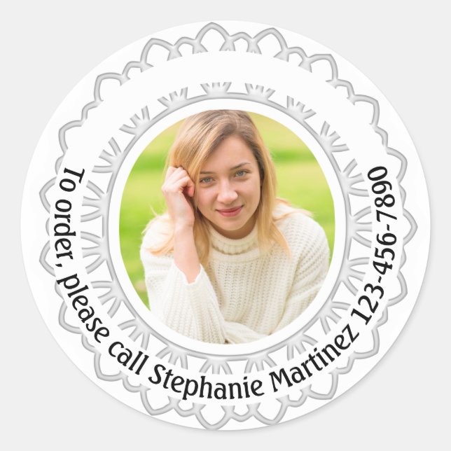 Adesivo Marketing de vendas de publicidade personalizada e (Frente)