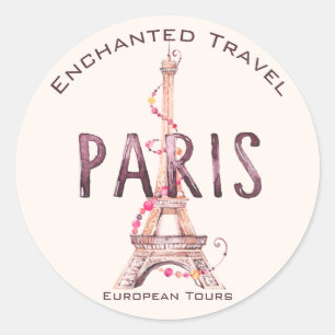 Adesivo Marketing/Embalagem bonito Paris/Europa