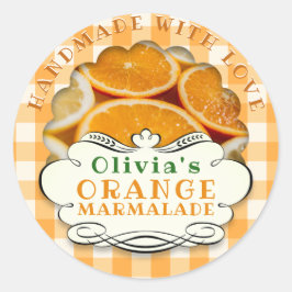 Adesivo Marmalade Laranja Feita à Mão