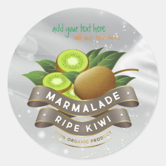 Adesivo Marmalade Ripe Kiwi Jam Round Sticker