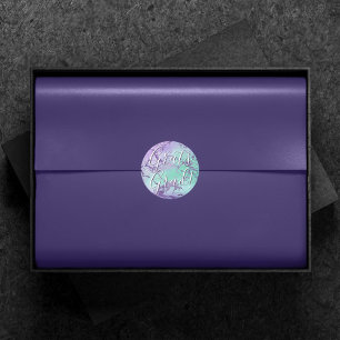 Adesivo Mármore Chic   Graduação de Lavanda Roxo e Verde M